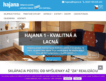 Tablet Screenshot of hajana.sk