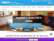 Tablet Screenshot of hajana.cz